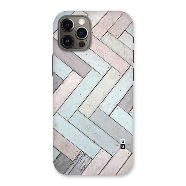 Wooden ZigZag Design Back Case for iPhone 12 Pro