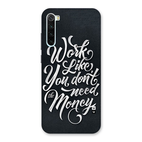 Work Like King Back Case for Redmi Note 8