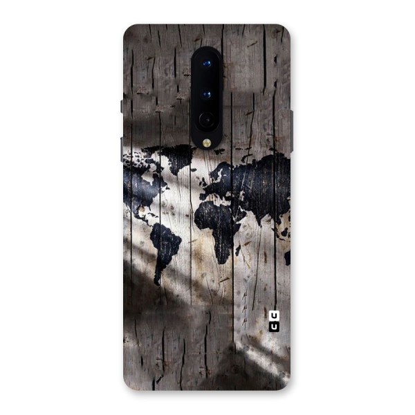 World Map Wood Design Back Case for OnePlus 8