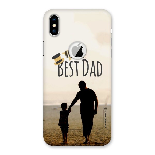 Worlds Best Dad Back Case for iPhone XS Logo Cut