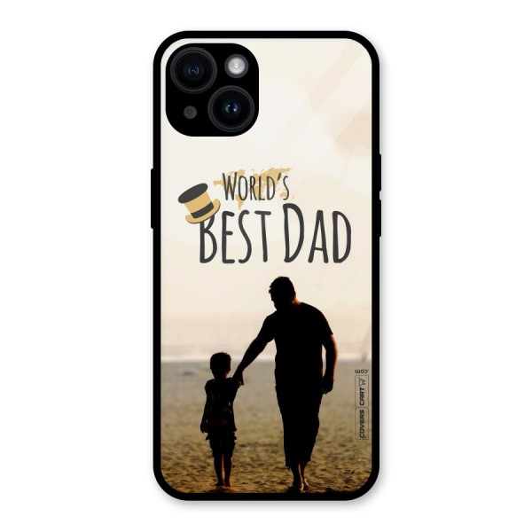Worlds Best Dad Glass Back Case for iPhone 14