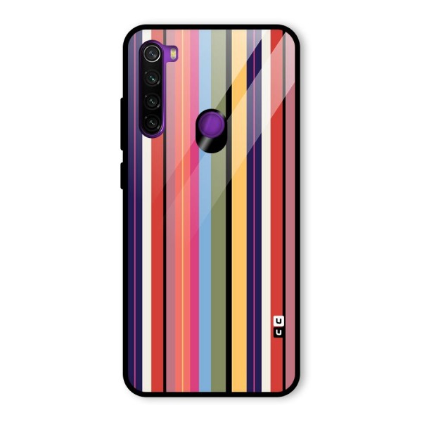 Wrapping Stripes Glass Back Case for Redmi Note 8