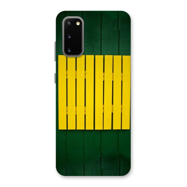 Yellow Fence Back Case for Galaxy S20