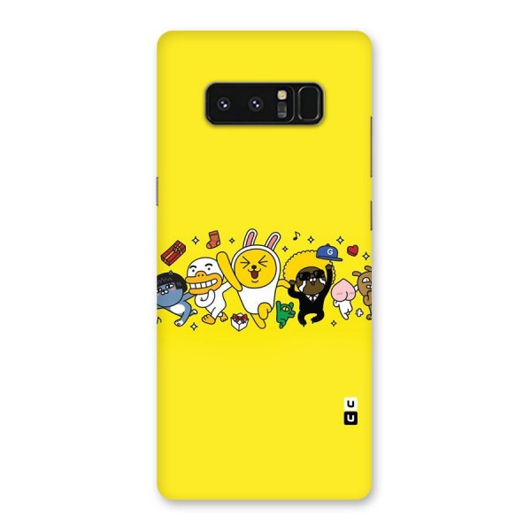Yellow Friends Back Case for Galaxy Note 8