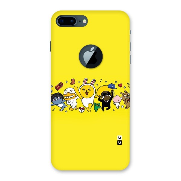 Yellow Friends Back Case for iPhone 7 Plus Logo Cut