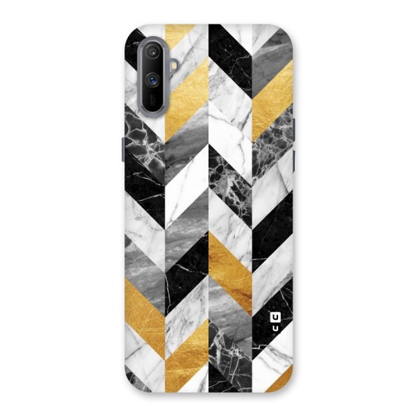 Yellow Grey Marble Back Case for Realme C3