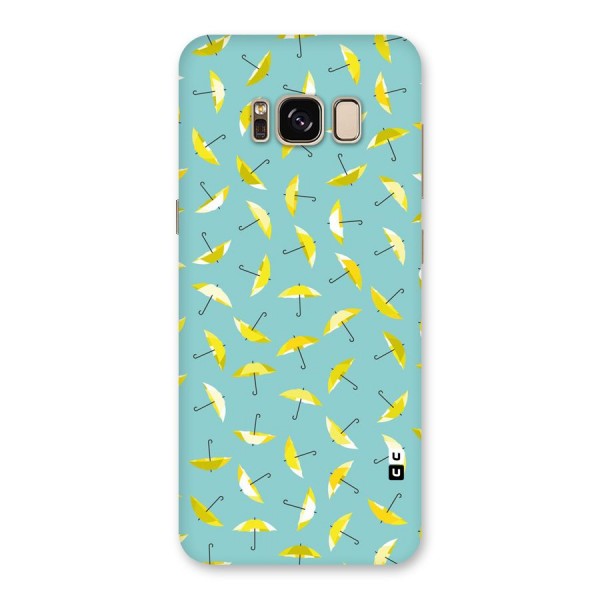 Yellow Umbrella Pattern Back Case for Galaxy S8