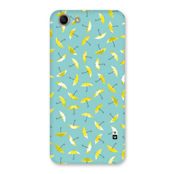 Yellow Umbrella Pattern Back Case for Oppo A83 (2018)