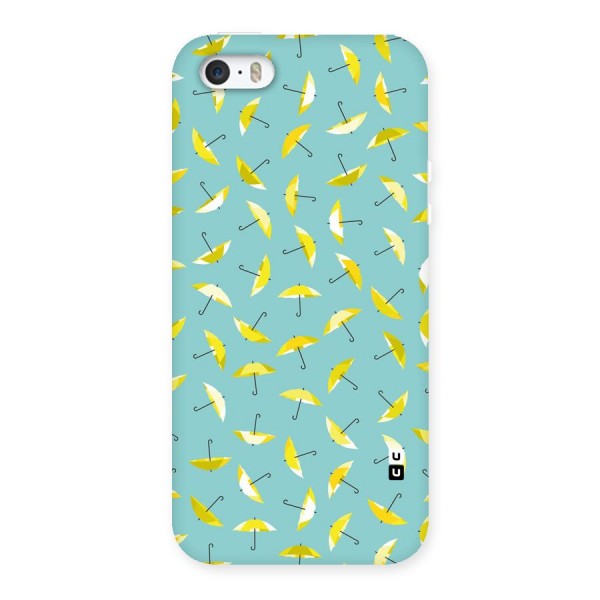 Yellow Umbrella Pattern Back Case for iPhone 5 5S