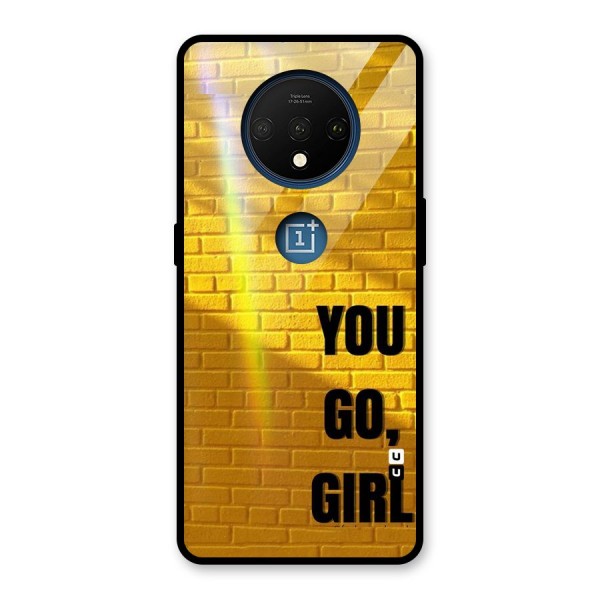 You Go Girl Wall Glass Back Case for OnePlus 7T
