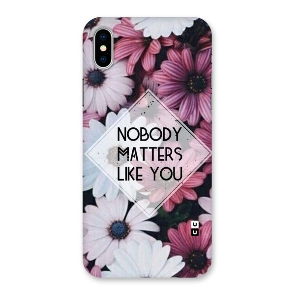 You Matter Back Case for iPhone X