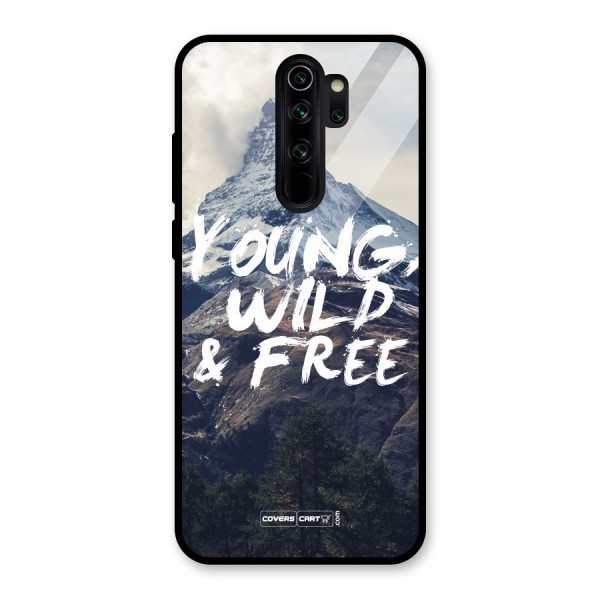 Young Wild and Free Glass Back Case for Redmi Note 8 Pro