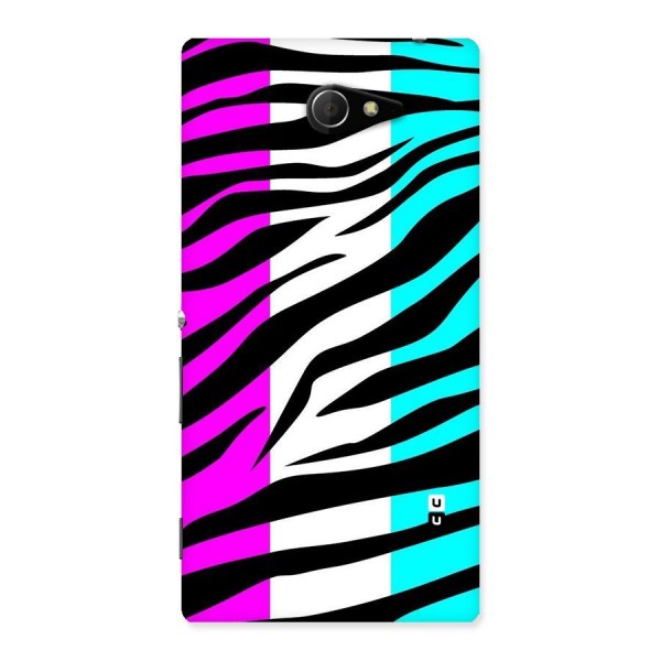 Zebra Texture Back Case for Sony Xperia M2