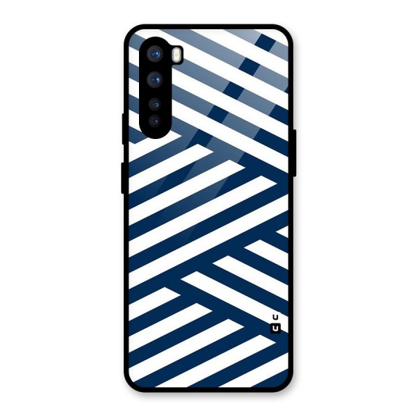 Zip Zap Pattern Glass Back Case for OnePlus Nord