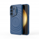 Comet Blue - TitanShield Wave Silicone Magsafe Back Case for Galaxy S25