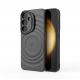 Matte Black - TitanShield Wave Silicone Magsafe Back Case for Galaxy S25