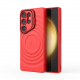 Crimson Red - TitanShield Wave Silicone Magsafe Back Case for Galaxy S25 Ultra