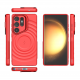 Crimson Red - TitanShield Wave Silicone Magsafe Back Case for Galaxy S25 Ultra