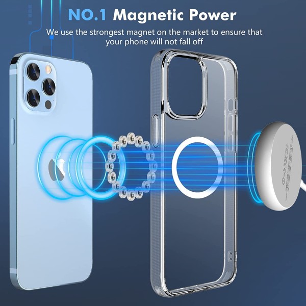 Crystal Clear Transparent Magsafe Back Case for iPhone 11 Pro