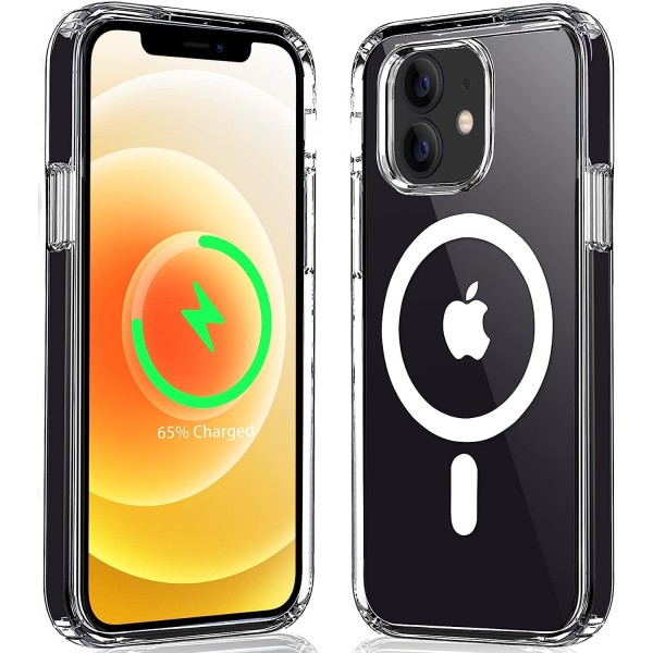 Crystal Clear Transparent Magsafe Back Case for iPhone 12 Pro