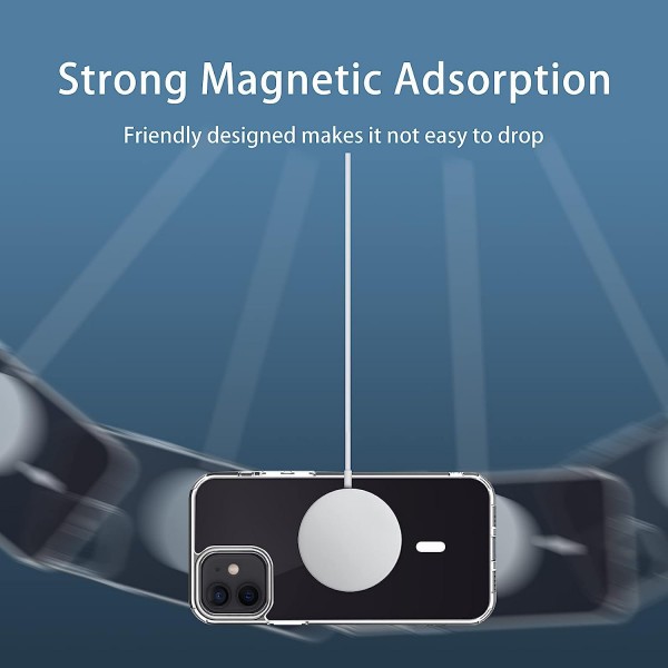 Crystal Clear Transparent Magsafe Back Case for iPhone 12 Pro