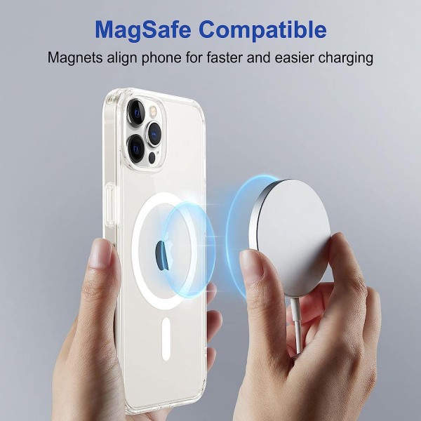 Crystal Clear Transparent Magsafe Back Case for iPhone 12 Pro Max
