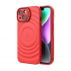 Crimson Red - TitanShield Wave Silicone Magsafe Back Case for iPhone 13