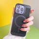 Premium Ultra Slim Mesh Design Shockproof (Black) Magsafe Back Case for iPhone 14 Pro Max