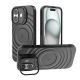 Matte Black - TitanShield Wave Silicone Magsafe Back Case for iPhone 16