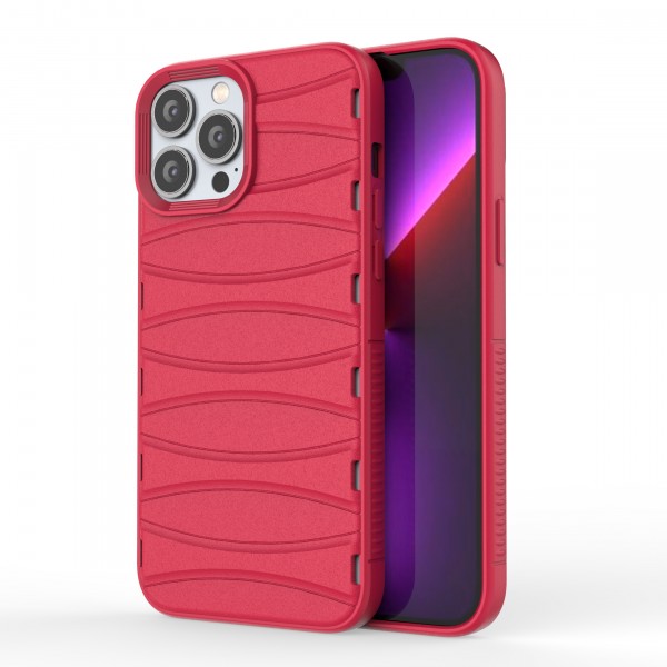 Valentine Red - Premium Soft Heat Dissipation Breathable Silicone Back Case for iPhone 13 Pro Max