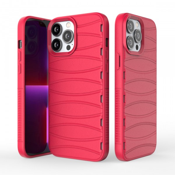 Valentine Red - Premium Soft Heat Dissipation Breathable Silicone Back Case for iPhone 13 Pro Max