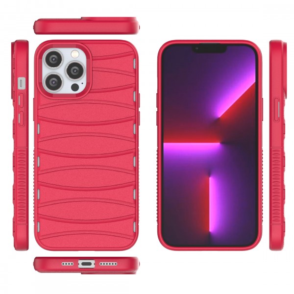Valentine Red - Premium Soft Heat Dissipation Breathable Silicone Back Case for iPhone 13 Pro Max
