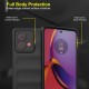 Black - Matte Soft Flexible Silicone Back Case for Moto G84