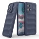 Oxford Blue - Matte Soft Flexible Silicone Back Case for Motorola Edge 40 Neo