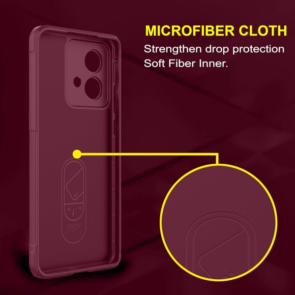 Wine Red - Matte Soft Flexible Silicone Back Case for Motorola Edge 40 Neo