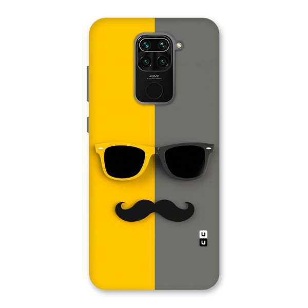 Sunglasses and Moustache Back Case for Redmi Note 9