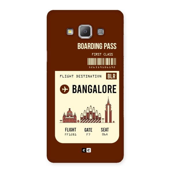 Bangalore Boarding Pass Back Case for Galaxy A7