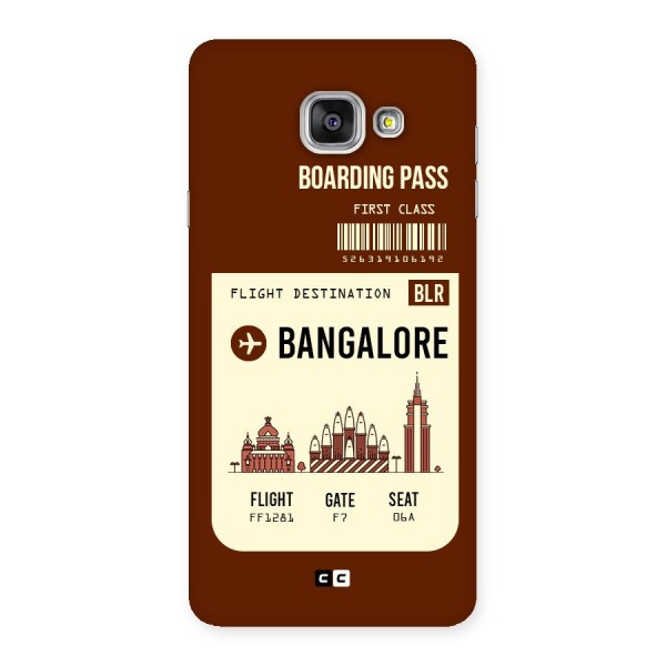 Bangalore Boarding Pass Back Case for Galaxy A7 2016
