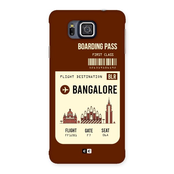 Bangalore Boarding Pass Back Case for Galaxy Alpha