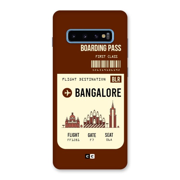 Bangalore Boarding Pass Back Case for Galaxy S10 Plus