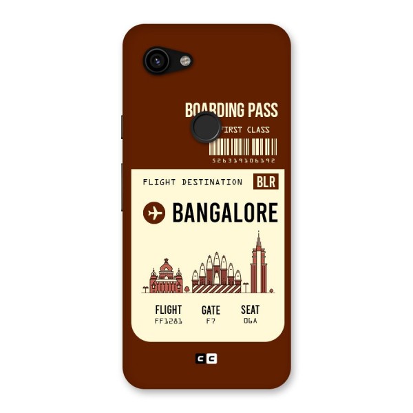 Bangalore Boarding Pass Back Case for Google Pixel 3a