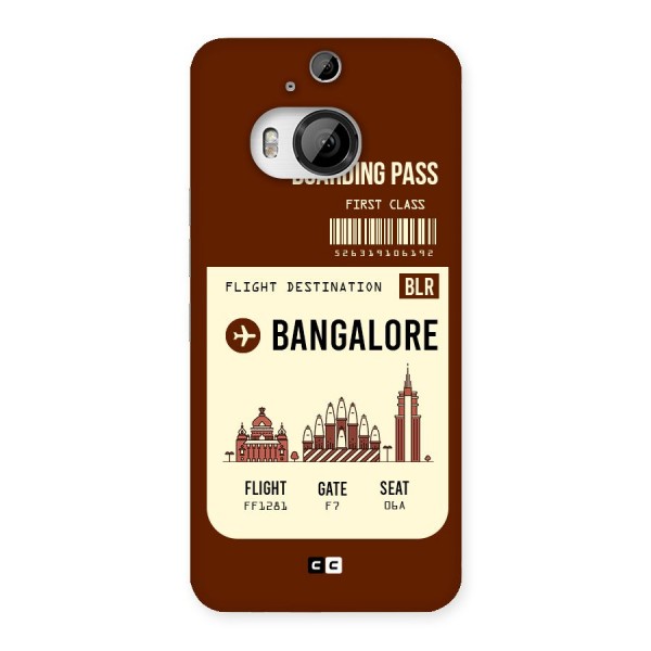 Bangalore Boarding Pass Back Case for HTC One M9 Plus