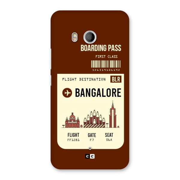 Bangalore Boarding Pass Back Case for HTC U11