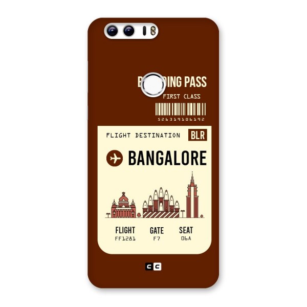 Bangalore Boarding Pass Back Case for Honor 8