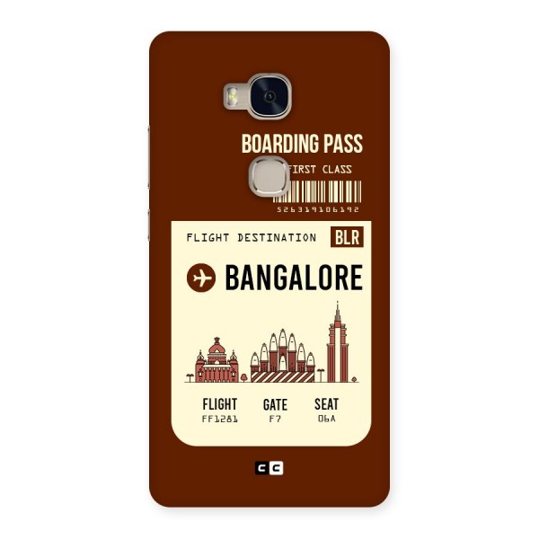 Bangalore Boarding Pass Back Case for Huawei Honor 5X
