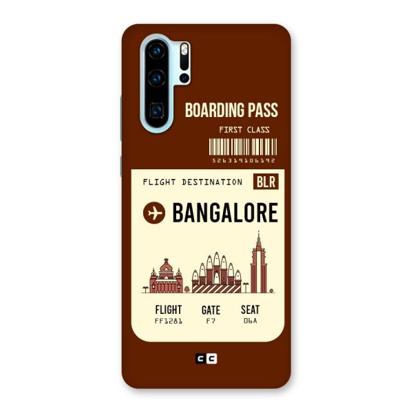 Bangalore Boarding Pass Back Case for Huawei P30 Pro