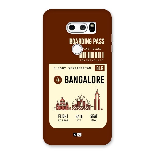 Bangalore Boarding Pass Back Case for LG V30