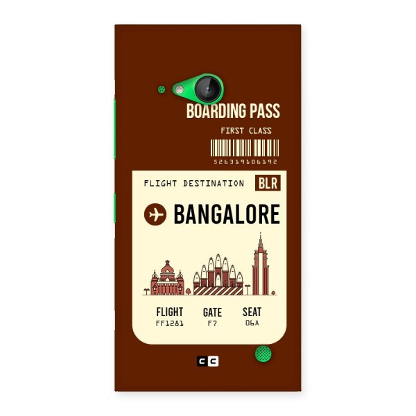 Bangalore Boarding Pass Back Case for Lumia 730