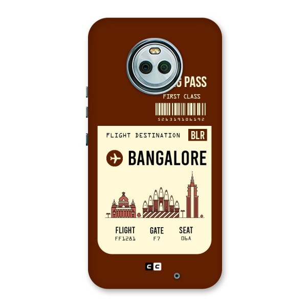 Bangalore Boarding Pass Back Case for Moto X4