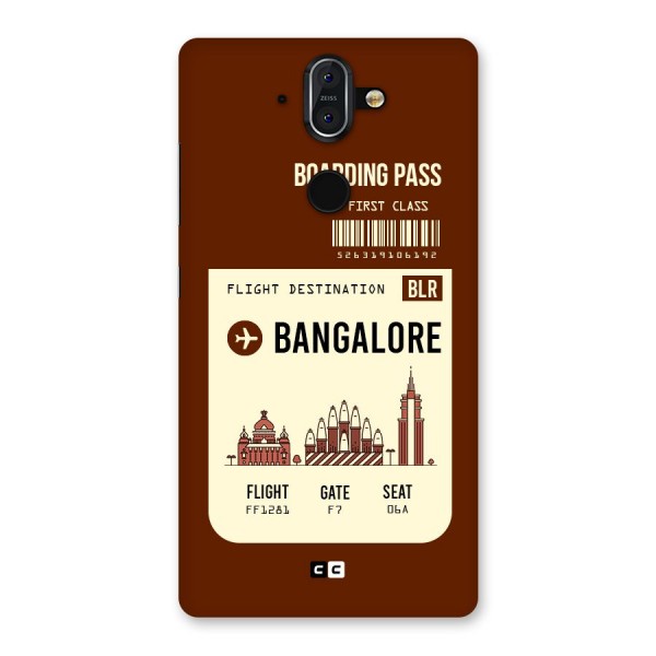 Bangalore Boarding Pass Back Case for Nokia 8 Sirocco